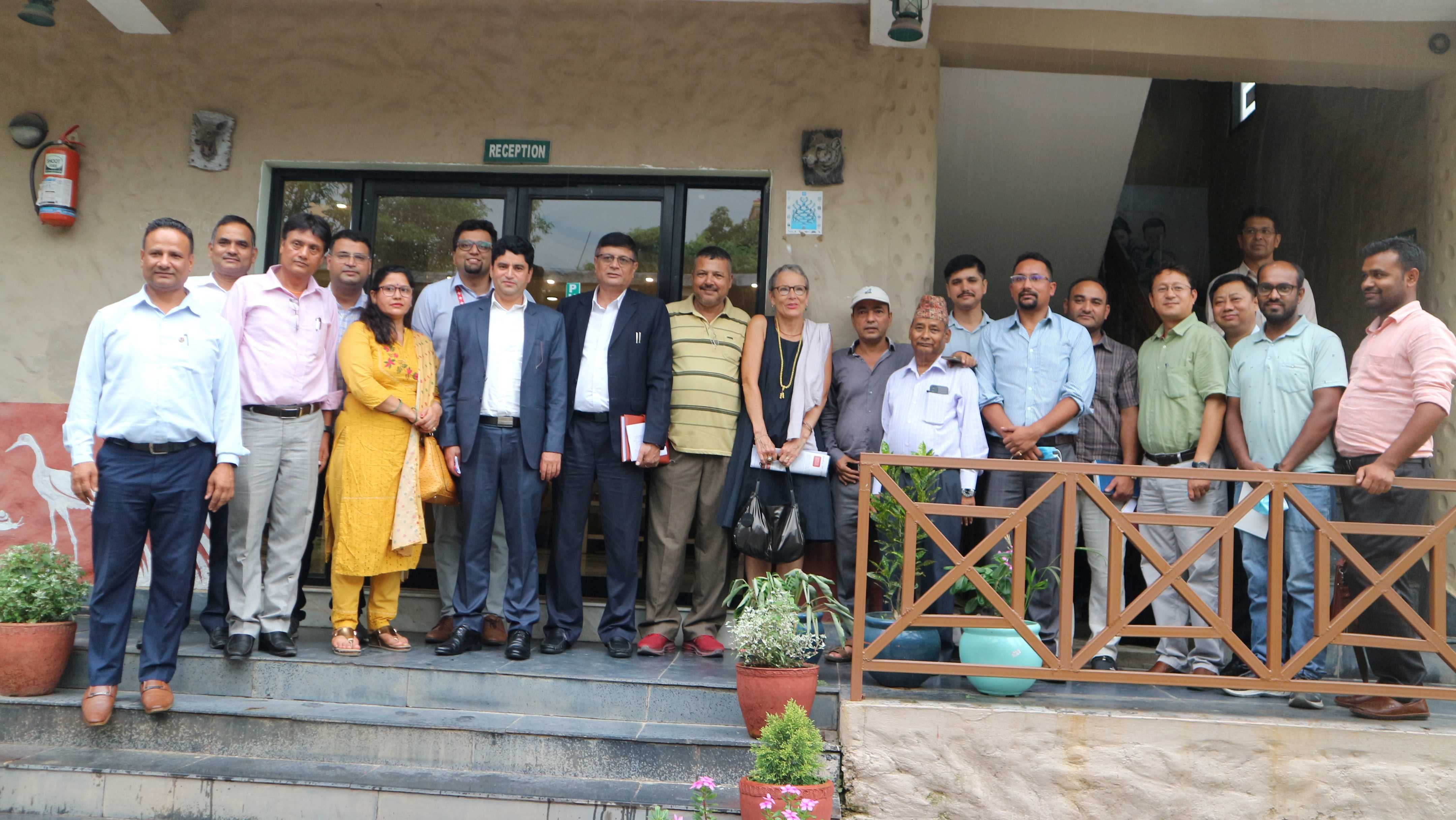 Group photo after meeting with stakeholders 