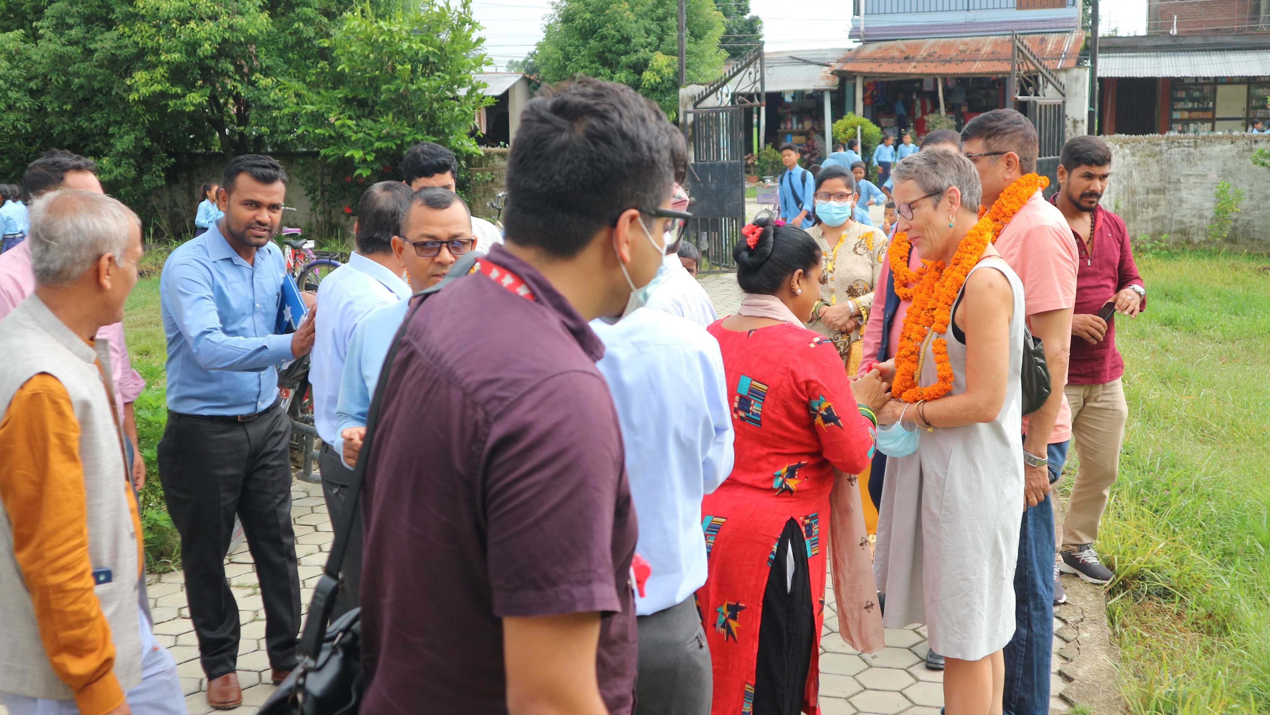 Bachhauli School Visit by Her Excellency  Elisabeth von Capeller